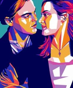 Rose And Jack Illustration paint by numbers