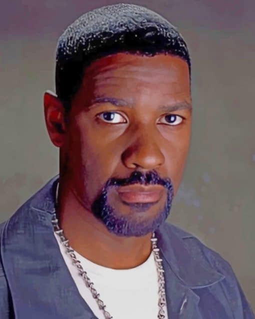 The Actor Denzel Washington paint by numbers
