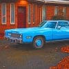 Antique Blue Cadillac paint by numbers