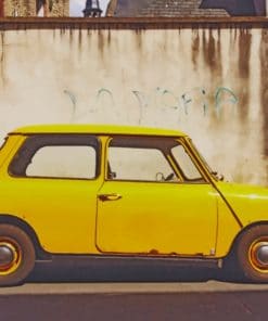 Antique Yellow Fiat paint by numbers