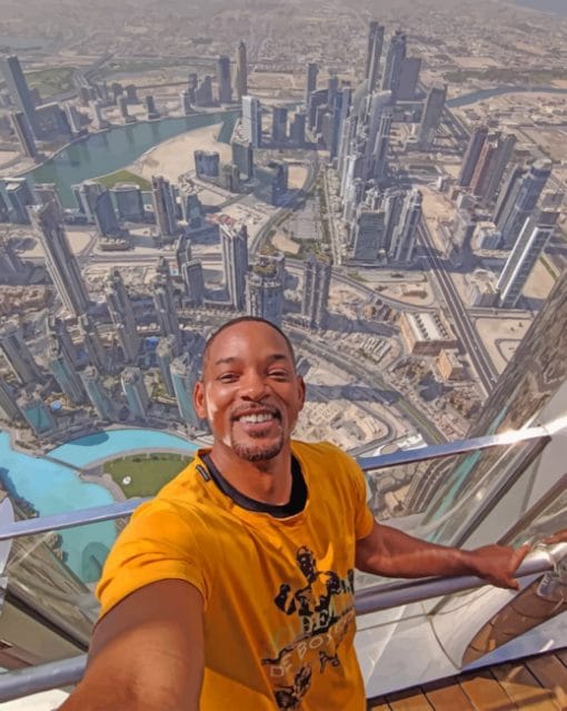 Will Smith In Burj Khalifa paint by numbers
