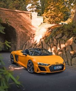 Yellow Audi paint by numbers
