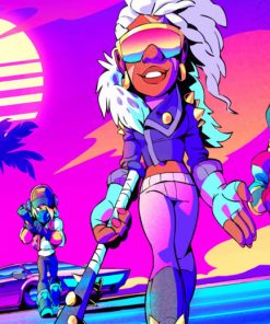 Brawlhalla Synthwave Paint By Numbers