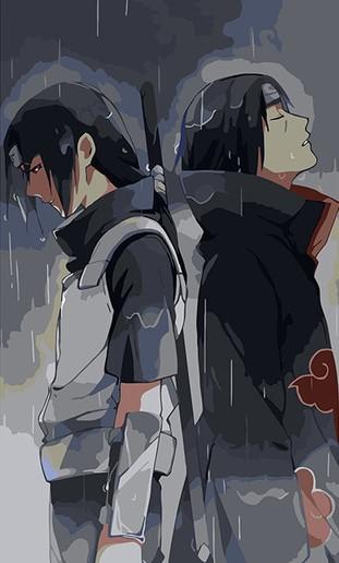 Uchiha Itachi in Past and Present paint by numbers