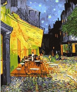 Café Terrace at Night Vincent van Gogh Paint by numbers