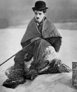 Charlie Chaplin The Gold Rush paint by numbers