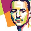 Chester Bennington On Pop Art Paint By Numbers