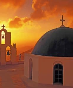 Church Bells At Sunset paint by numbers