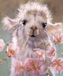 Baby llama paint by numbers