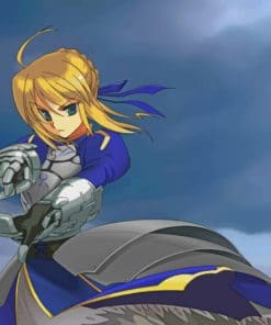 Fate Stay Night Saber paint by numbers