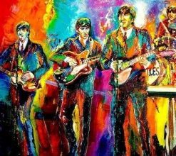 Colorful Beatles paint by numbers