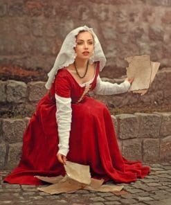 Linen Medieval Kirtle Peasant paint by numbers