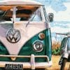 VW Bus paint by numbers