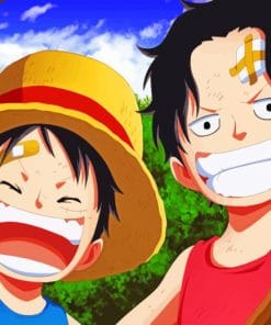 Luffy and Ace Paint By Numbers