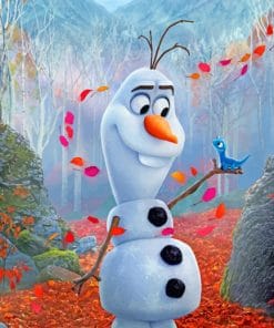 Olaf And The Lizard Paint By Numbers