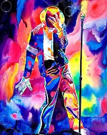 Multi Color Michael Jackson Paint By Numbers