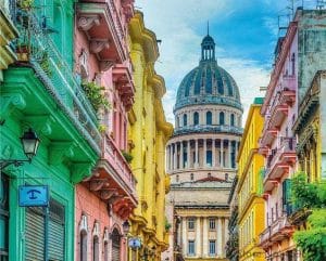 Colourful Cuba paint by numbers