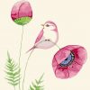 Peony Flower And Bird Paint by numbers