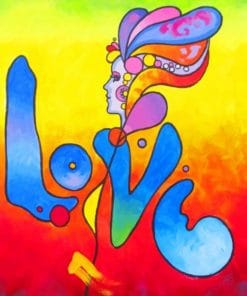 Peter Max Love Draw Paint By Numbers