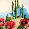 Desert Cactus Paint By Numbers