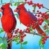 Red Cardinal Paint By Numbers