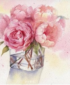 Roses in Cup Paint By Numbers
