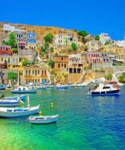 Island Of Symi Rhodes Paint By Numbers