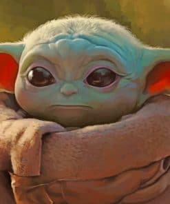 The Mandalorian Baby Yoda paint by numbers