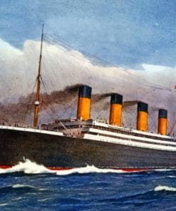 Titanic Ship Sailing paint by numbers