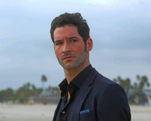 Tom Ellis As Lucifer paint by numbers