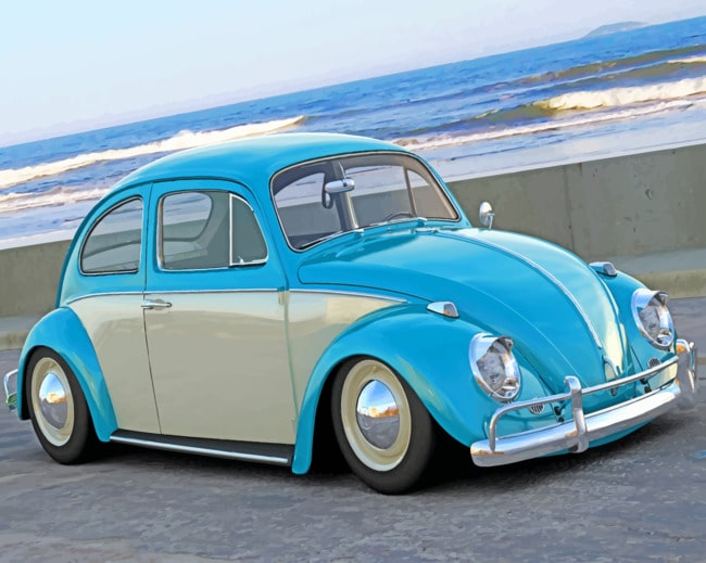 Volkswagen Beetle 1200 Paint By Numbers