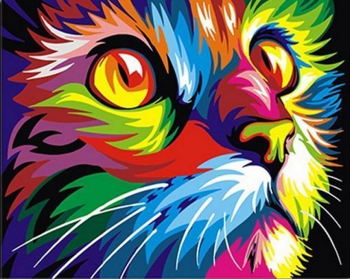 Pop Art Cat paint by number