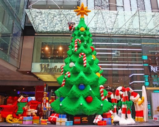 Lego Christmas Tree paint by numbers