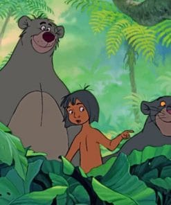 Mowgli And Animals paint by numbers