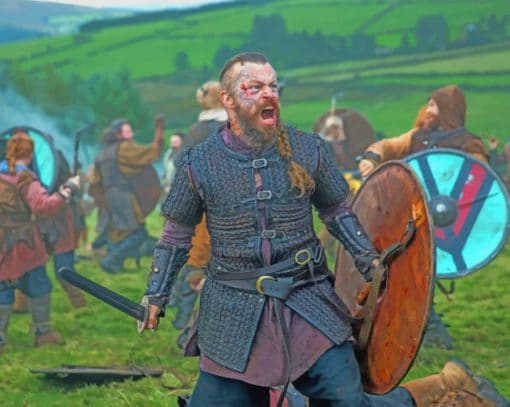 Ragnar In A Battle paint by numbers