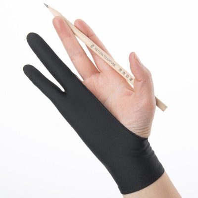 Black Fingers Painting Gloves