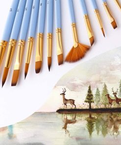 Blue Painting Brushes