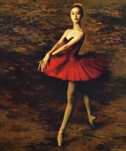 Ballerina With Red Dress