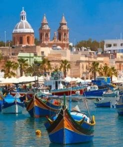 Malta Harbor paint by numbers