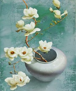 Aesthetic Magnolia Flowers Paint by numbers