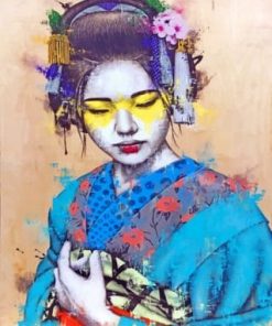 Artistic Asian Woman paint by numberrs