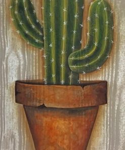 Cactus paint by numbers
