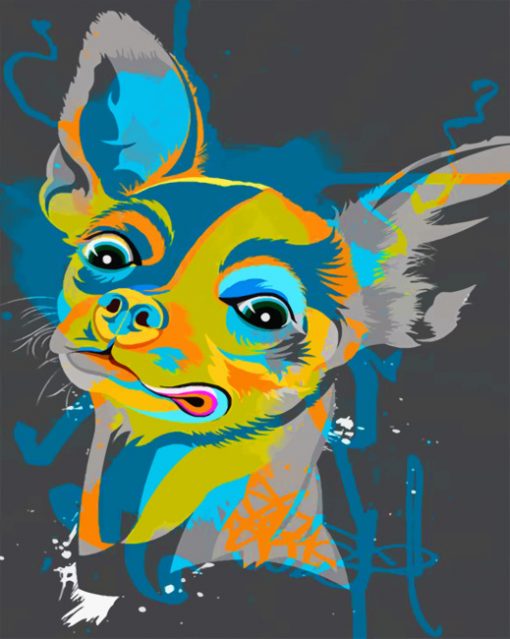 Chihuahua Illustration Paint by number