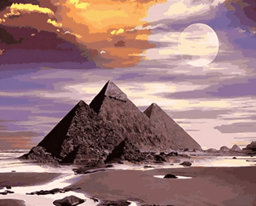 The Pyramids Of Giza paint by numbers