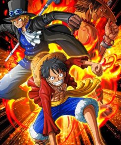 Luffy Sabo Ace Paint by numbers