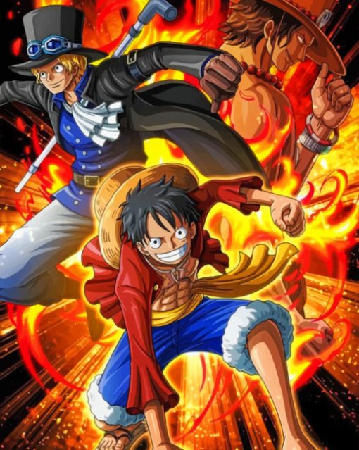 Luffy Sabo Ace Paint by numbers