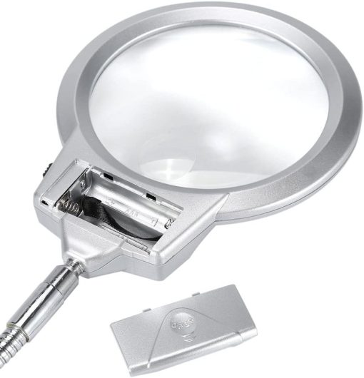 magnifying glasses with lights