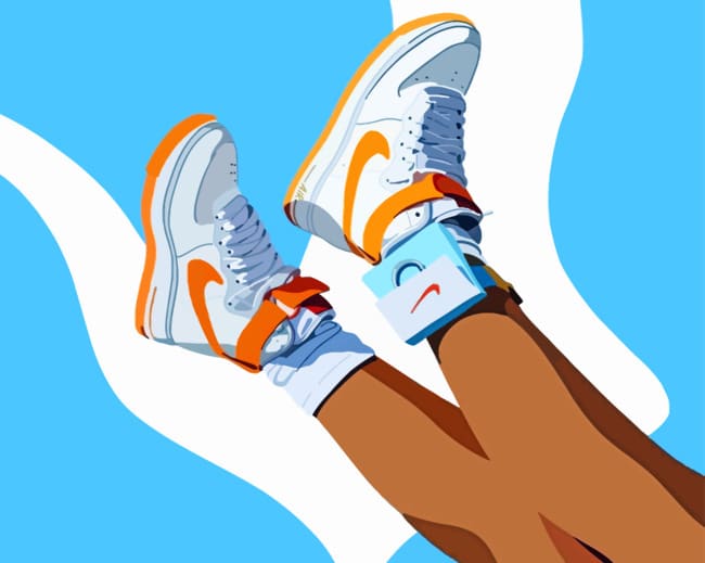 Nike Sneaker – Paint By Number - Paint by numbers UK