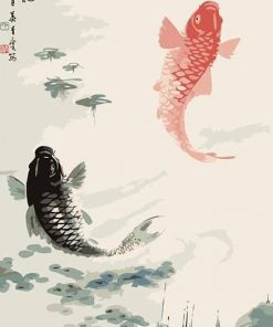 Chinese Koi Fish paint by numbers