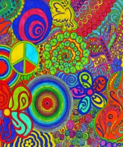 Psychedelic Art paint by numbers